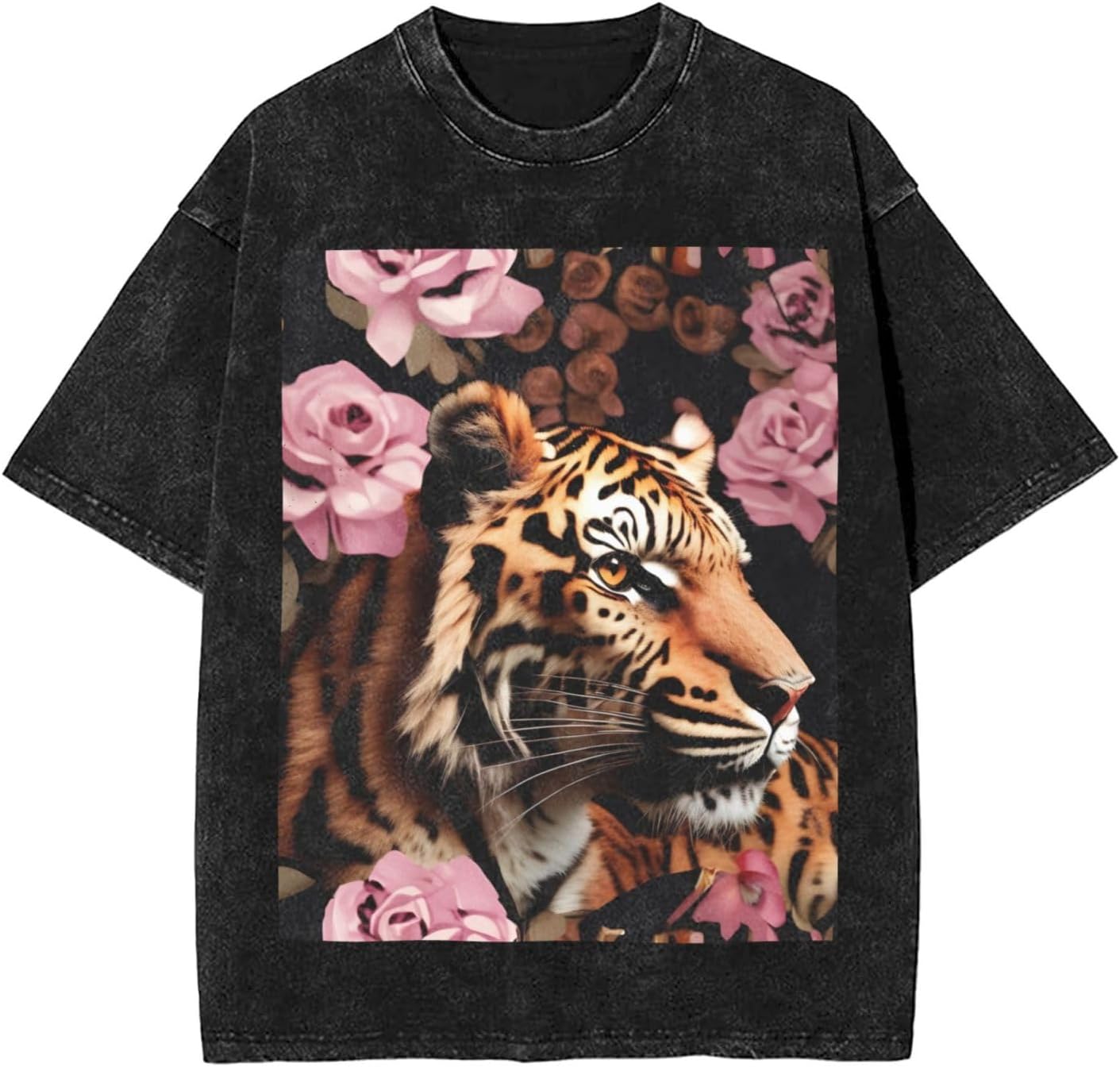 Animal Tiger Leopard Print Print Men's Oversized Cotton Summer T-Shirts Vintage Tee Loose Fit Short Sleeve Casual Tshirts - Image 6