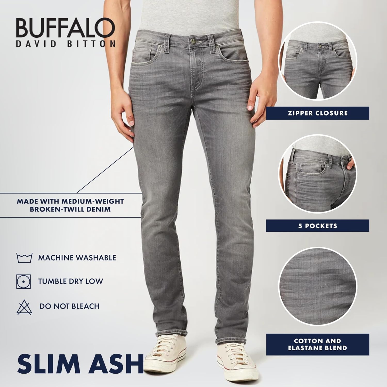 Buffalo David Bitton Men's Slim Ash Jeans - Image 4