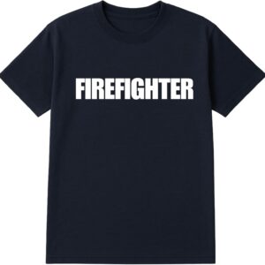 Bulk Firefighter T-Shirts \u2013 Cotton Blend Uniform Tees for Station Wear & Emergency Response \u2013 Printed in USA