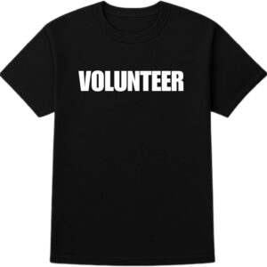 Bulk Volunteer T-Shirts \u2013 Cotton Blend Tees for Community Events & Nonprofits \u2013 Comfortable, Printed in USA
