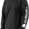 Carhartt Men's Loose Fit Heavyweight Long-Sleeve Logo Sleeve Graphic Closeout