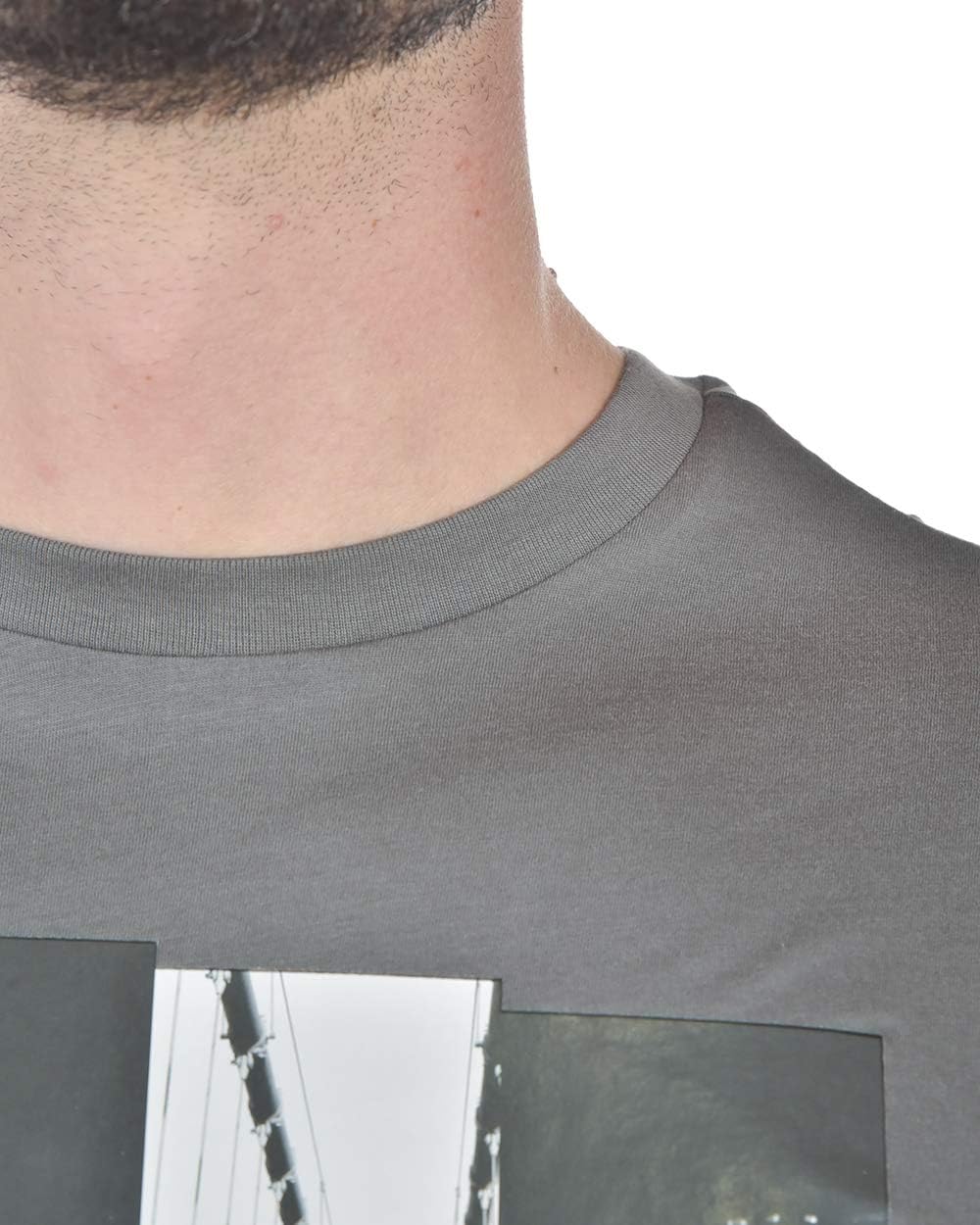 Emporio Armani City Prints T-Shirt in Grey NYC - Image 7
