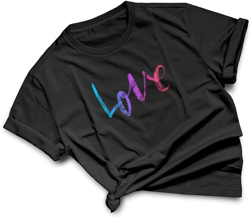 GotPrint Unisex Love T-Shirts | Cute Heart for Couple Graphic Tee | Casual Letter Printed Novelty Shirt - Image 10