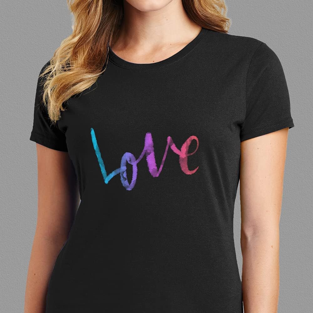 GotPrint Unisex Love T-Shirts | Cute Heart for Couple Graphic Tee | Casual Letter Printed Novelty Shirt - Image 3