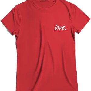 GotPrint Womens Love Printed Letter Graphic T Shirt, Love Shirts, Graphic Tees, Slim Fitted Casual Cotton Half Sleeve Tee Top