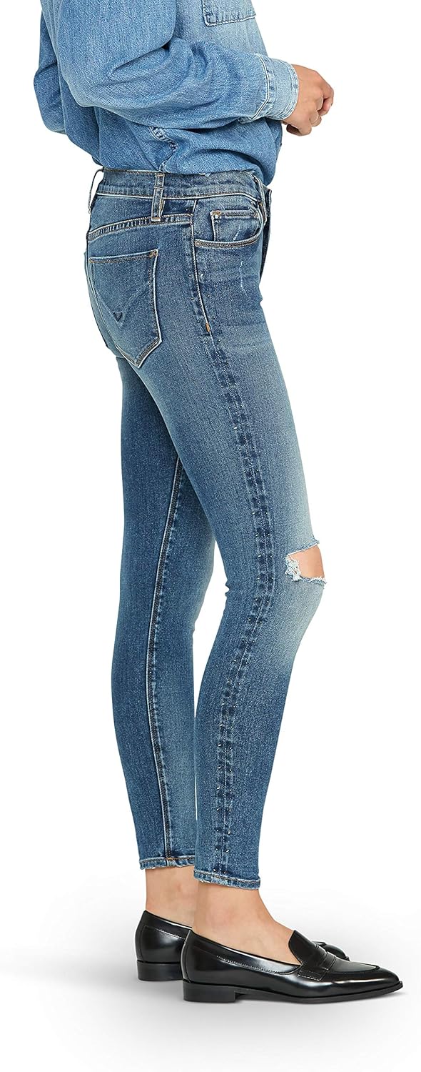 HUDSON Women's Barbara High Rise, Super Skinny Ankle Jean - Image 2