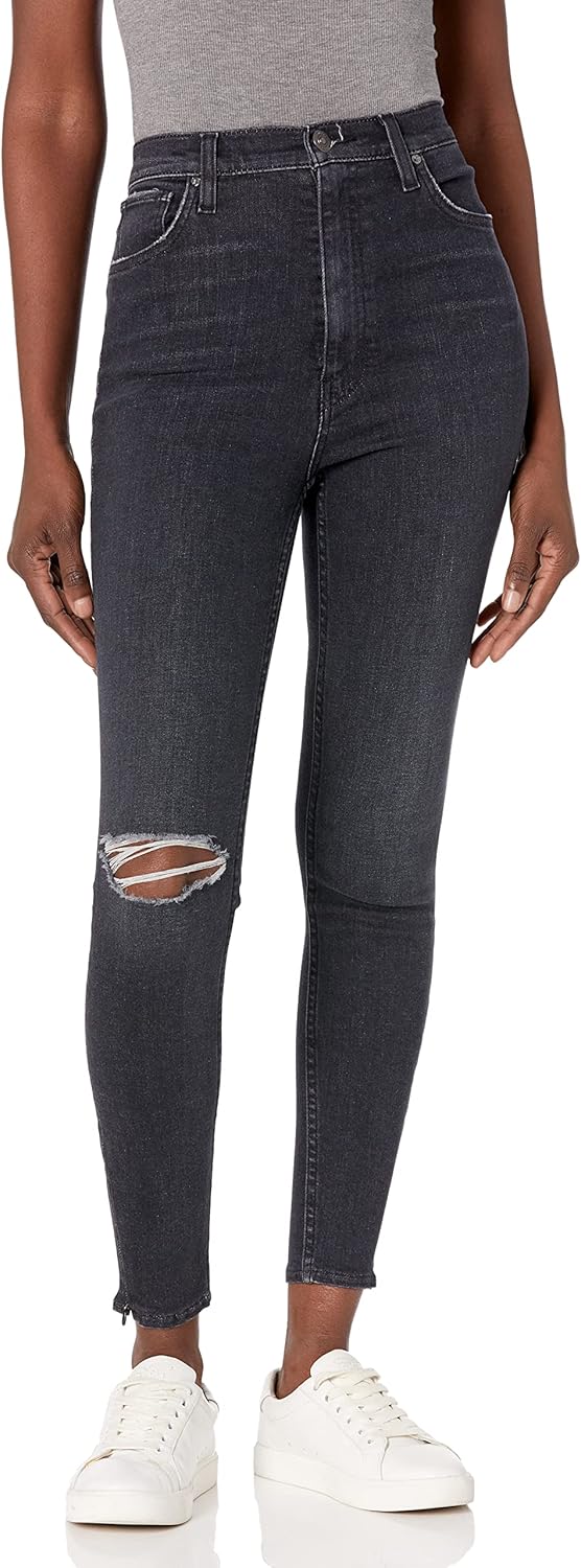 HUDSON Women's Centerfold Extreme High Rise Super Skinny Jean - Image 10