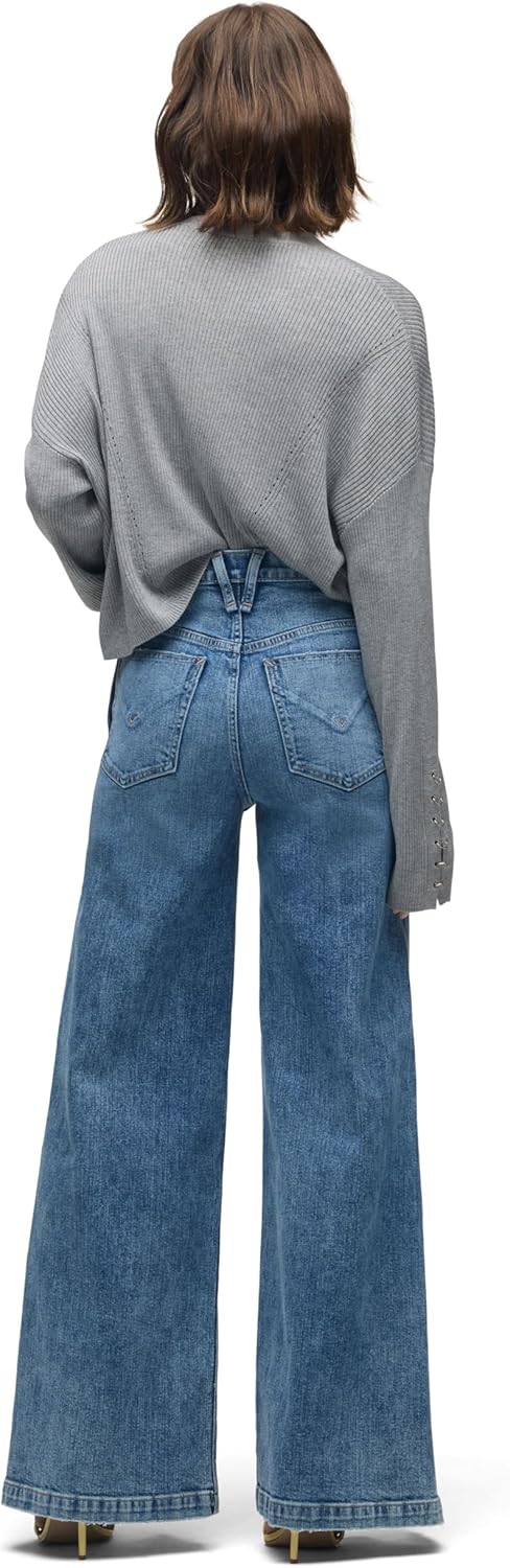 Hudson Women's James High Rise Wide Leg Jean - Image 9