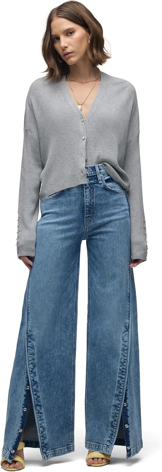 Hudson Women's James High Rise Wide Leg Jean - Image 7