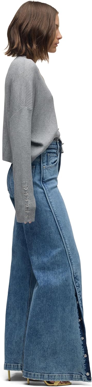 Hudson Women's James High Rise Wide Leg Jean - Image 8