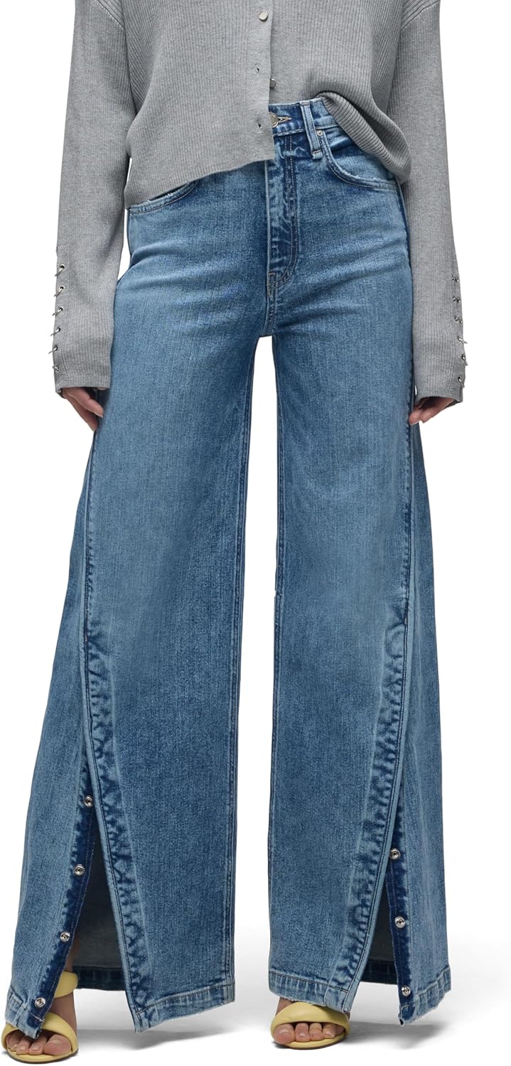 Hudson Women's James High Rise Wide Leg Jean