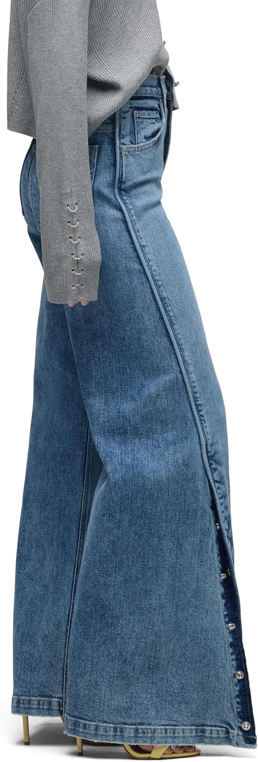 Hudson Women's James High Rise Wide Leg Jean - Image 2