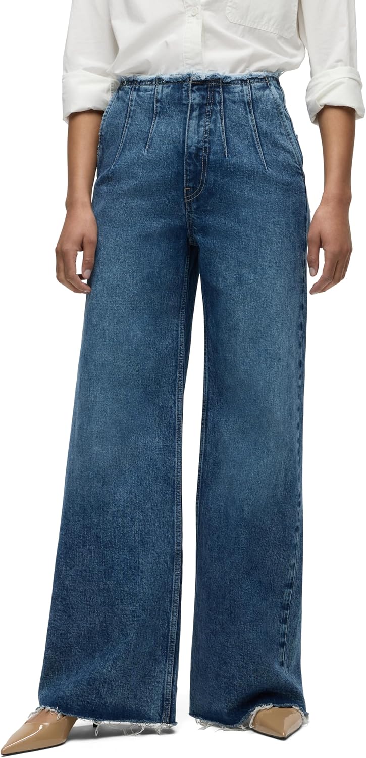 Hudson Women's James High Rise Wide Leg Jean - Image 17