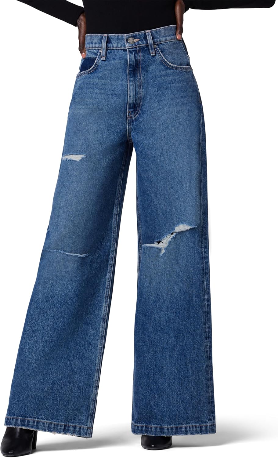 Hudson Women's James High Rise Wide Leg Jean - Image 15