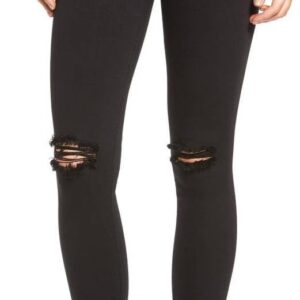 HUDSON Women's Nico Midrise Ankle Destructed Super Skinny