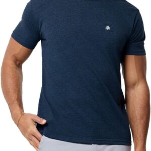 INTO THE AM Mens T Shirt with Logo - Short Sleeve Crew Neck Soft Fitted Tees S - 4XL Fresh Classic Basic Tshirts