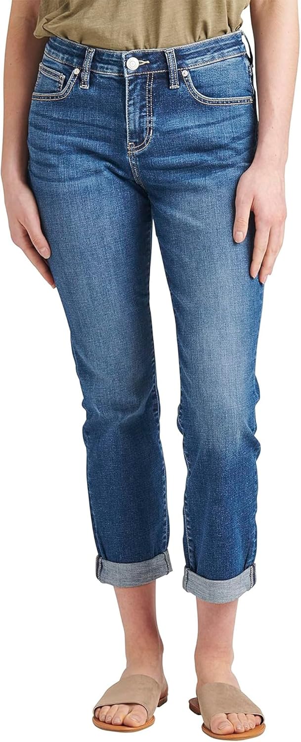 Jag Jeans Women's Petite Carter Mid Rise Girlfriend Jeans-Legacy - Image 9