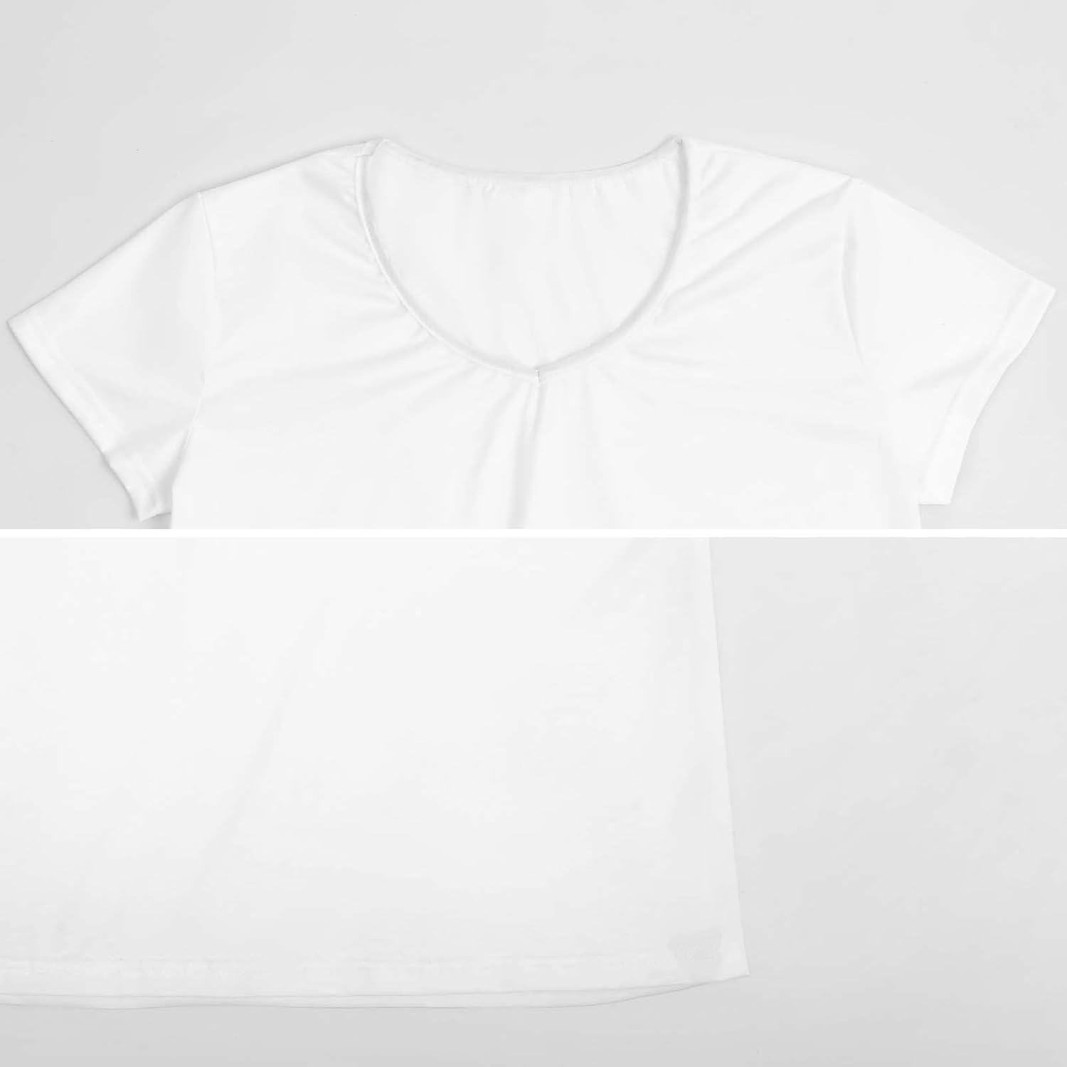 Japanese Woman Pre-Printed Pattern Womens V Neck Short Sleeve T Shirts Summer Tops Tees Fashion Outfits Clothes - Image 5