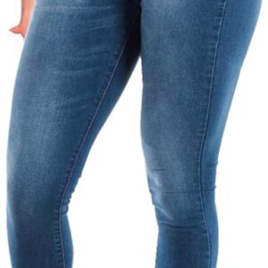 KUNMI Womens Curvy High Waist Stretch Butt Lifting Skinny Colombian Jeans