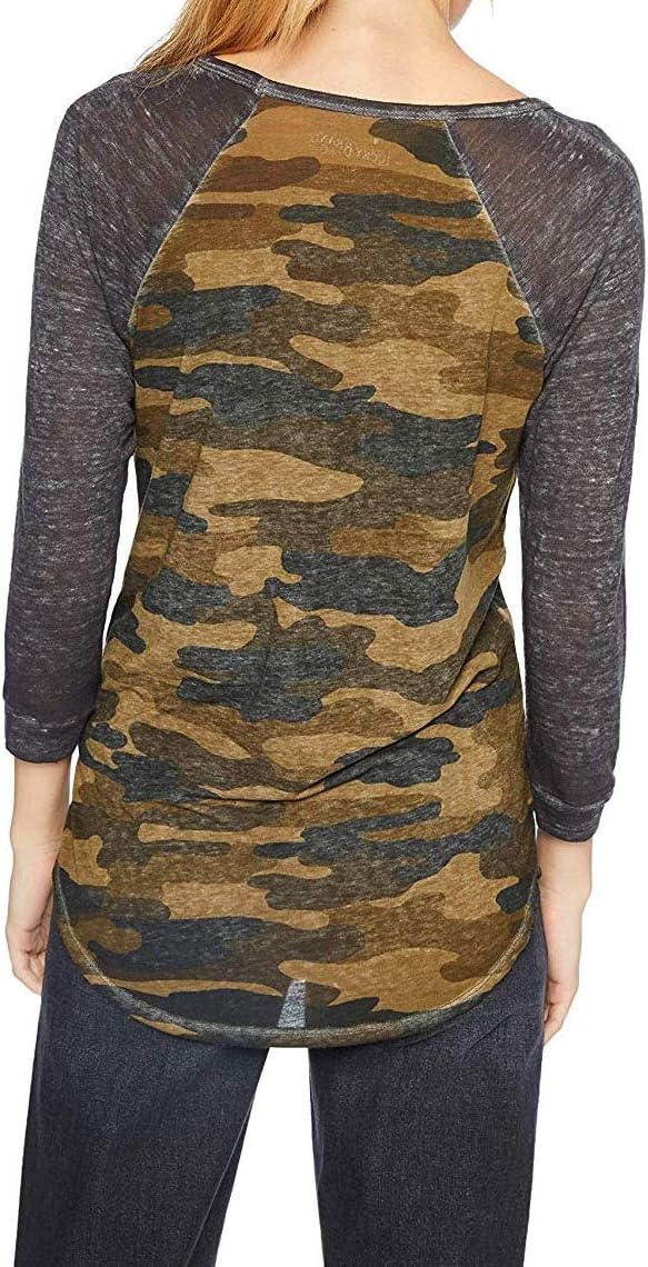 Lucky Brand Women's 3\/4 Sleeve Camo Tee - Image 2