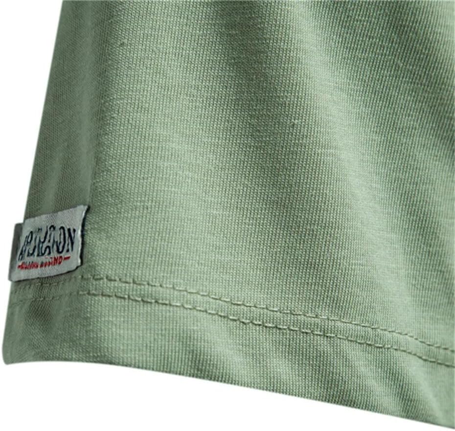 Men's Cotton Short Sleeve Embroidery Printing T-Shirt Summer Lightweight Running Sports Tee Shirts - Image 5