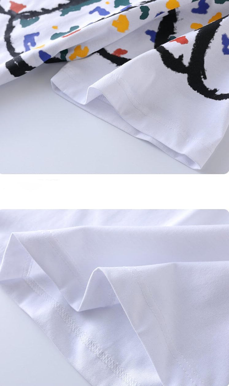 Men's T-Shirt Printed Sports Round Neck Short Sleeve top for Men - Image 7