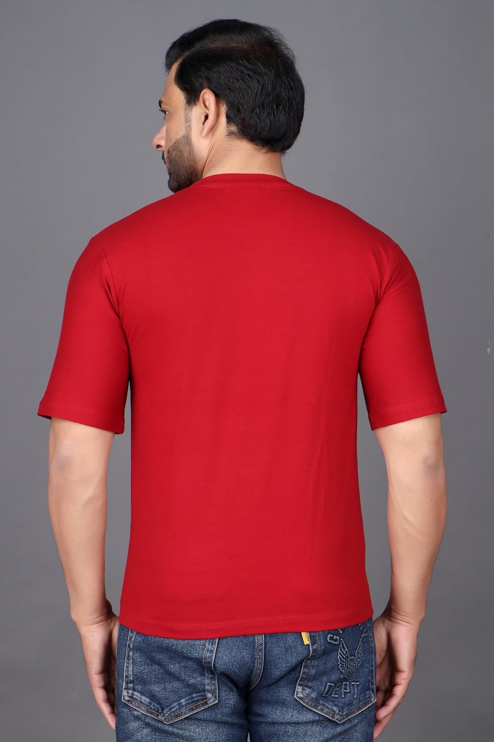 Men\u2019s Red Halloween Graphic T-Shirt \u2013 Halloweentown Pumpkin Print \u2013 Casual Round Neck Half Sleeve Cotton Tee - Image 6