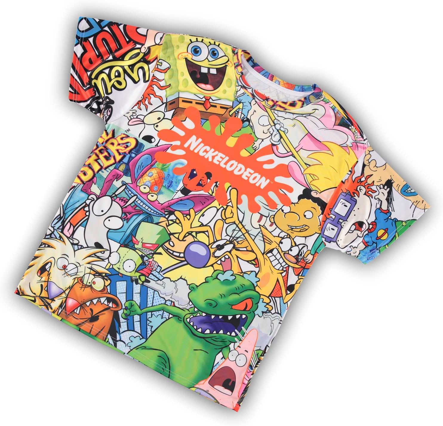 Nickelodeon Mens 90s Cartoon Shirt - Rugrats Hey Arnold Ren & Stimpy Rocko's Modern Life Tie Dye - Image 7