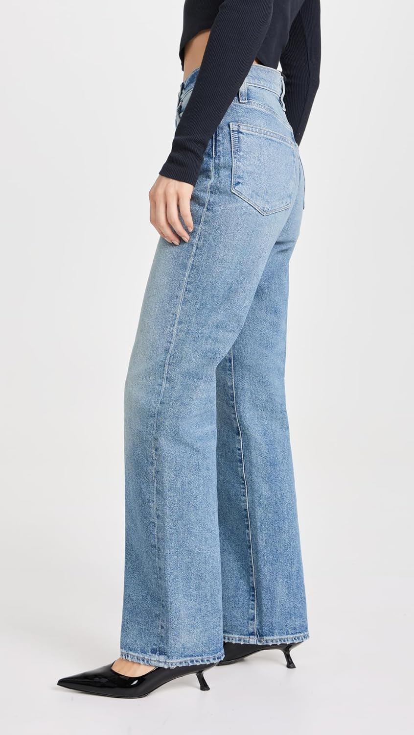 PAIGE Women's Sawyer Wide Leg 32" Jeans - Image 4