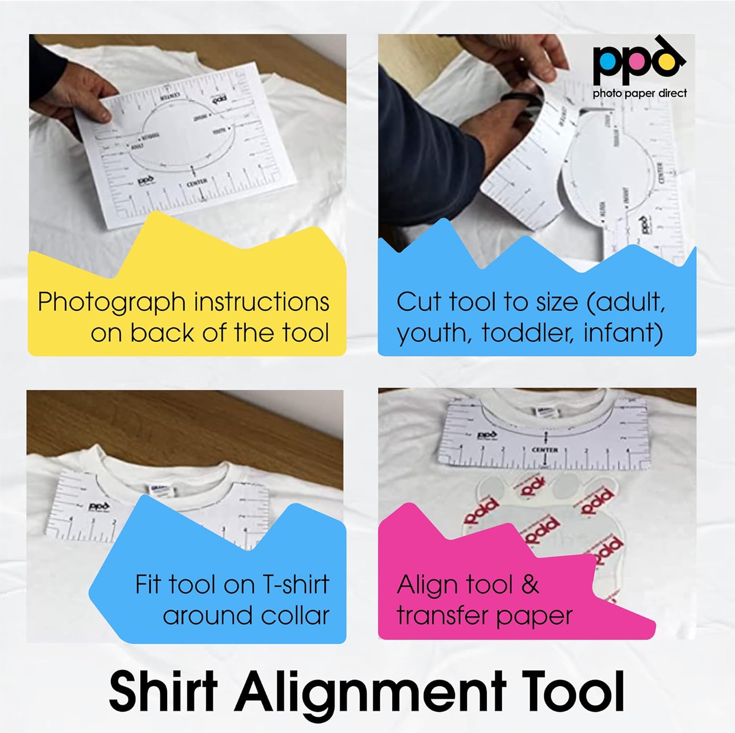 PPD Iron on Transfer Paper for Light and Dark Fabric, Compatible with Inkjet Printer, 8.5 x 11 Printable Heat Bond Transfer for T Shirts & Clothing, Stretchy & Washable, DIY (20 Light\/20 Dark Sheets) - Image 8