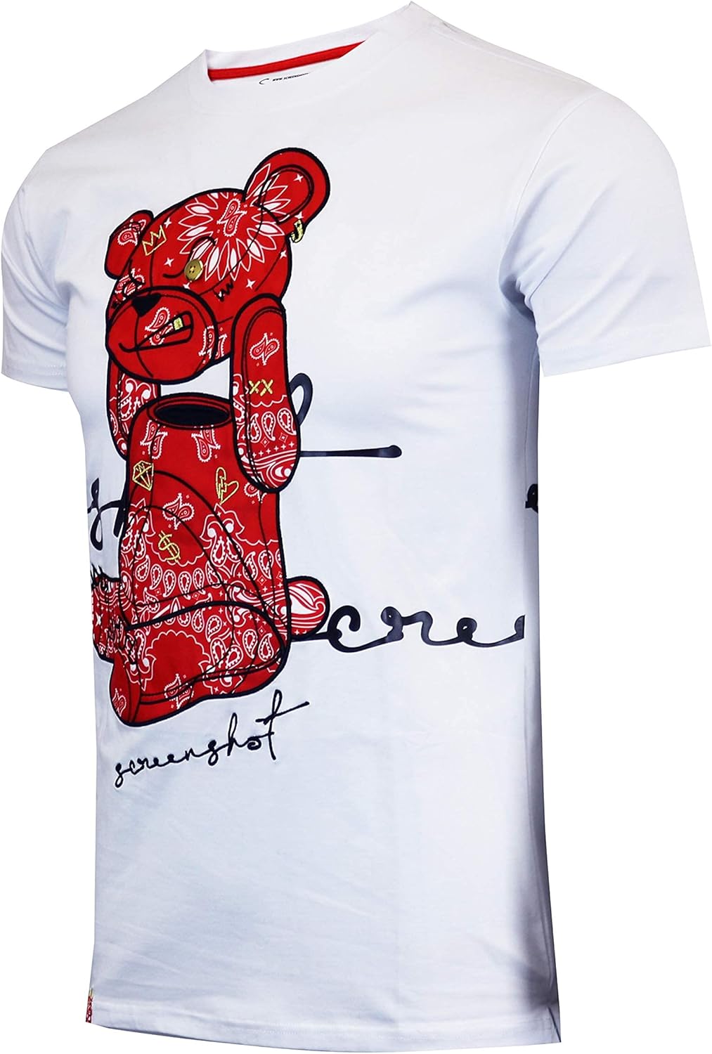 SCREENSHOT-1202-SS-1 Mens Hipster Hip-Hop Premium Stylish Longline Urban High Density Gel Tee - Image 2