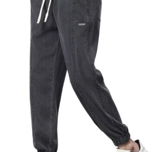 SIDUFHAOPKLL Jeans Elastic Waist Thin Pants