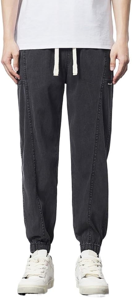 SIDUFHAOPKLL Jeans Elastic Waist Thin Pants - Image 3