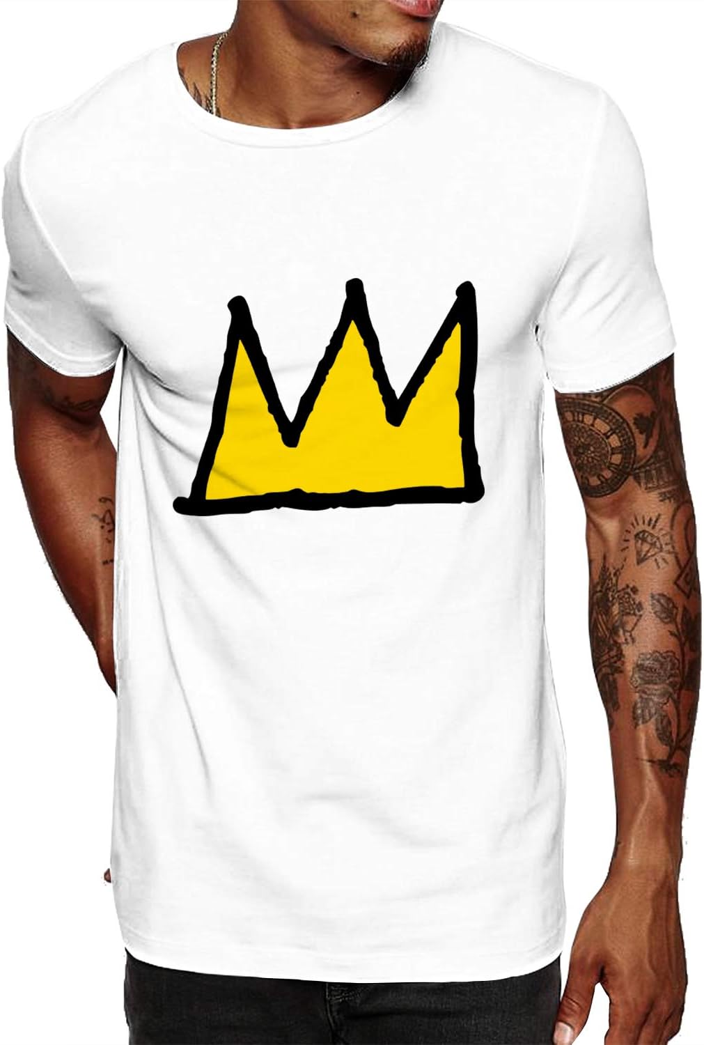 Swag Point Men\u2019s Graphic T Shirts \u2013 100% Cotton Casual Streetwear Hipster Hip Hop Tshirts Short Sleeve Print Tops - Image 21