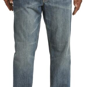 True Nation by DXL Big and Tall Relaxed-Fit Stretch Jeans, Cali Cool