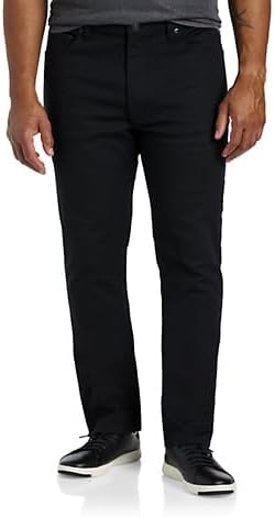 True Nation by DXL Men's Big and Tall Black Eco Tapered-Fit Stretch Jeans