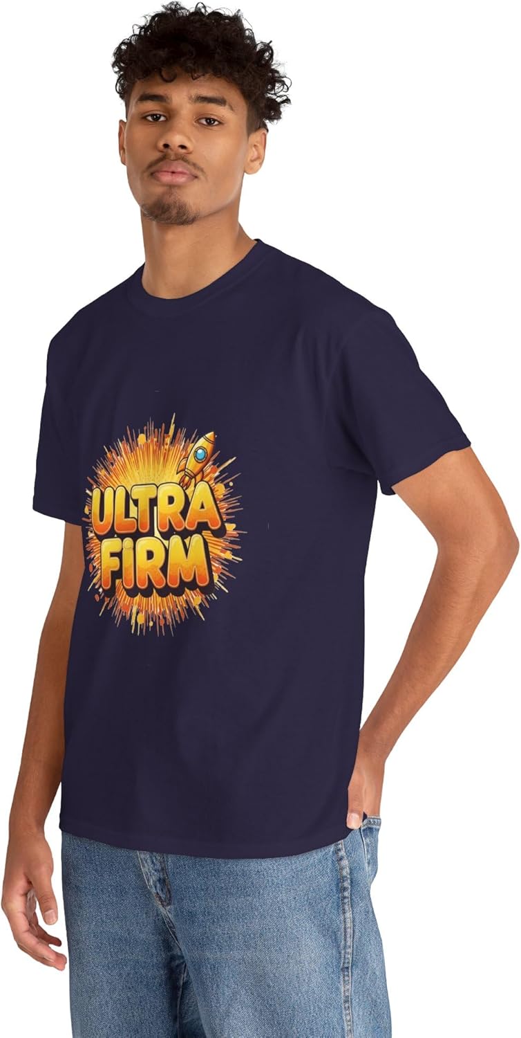 Unisex Cool Graphic Tees Ultra Firm Print Cotton T Shirts Casual Short Sleeve Crewneck Novelty Streetwear Tee Summer - Image 2