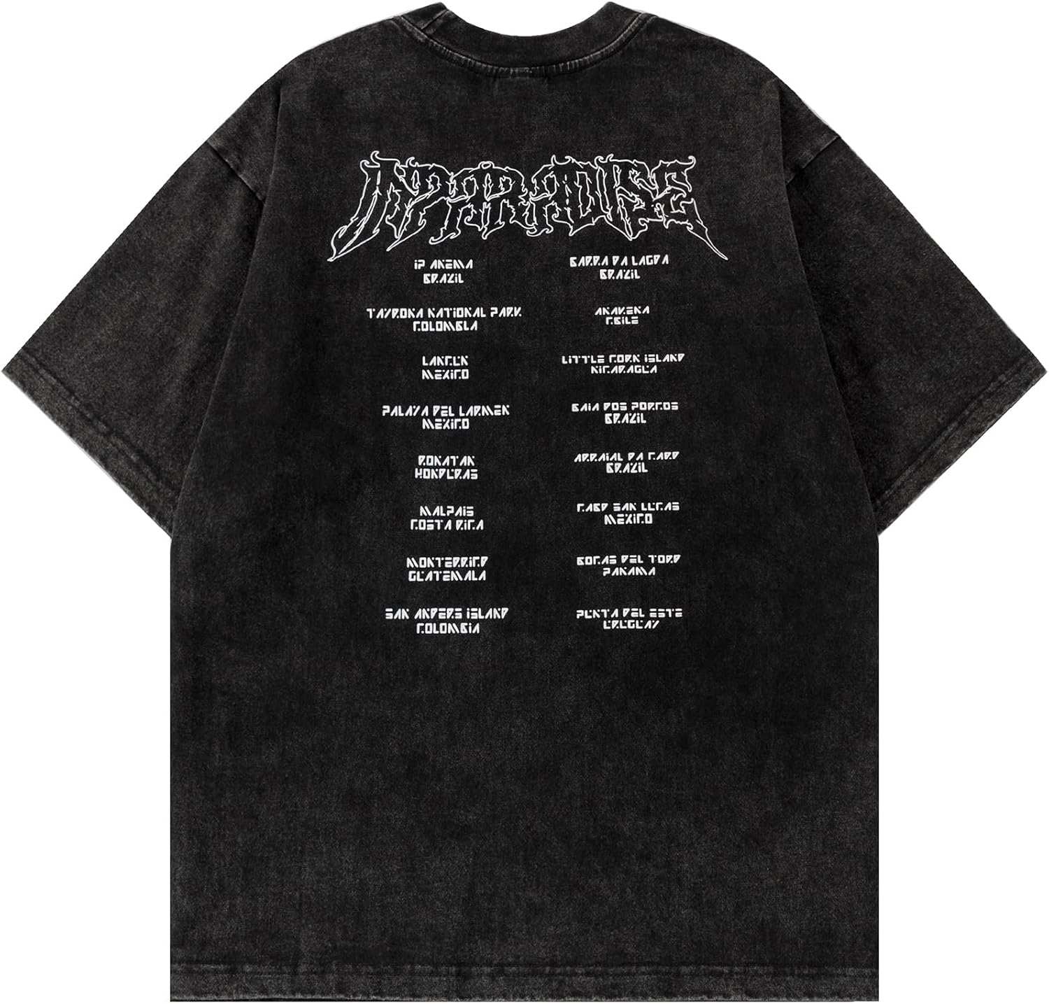 Vamtac Mens T-Shirts Sunset Graffiti Print Tee Oversized Acid Wash Tshirt Vintage Graphic Tees Y2K Summer Tops Unisex - Image 2