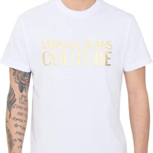Versace Jeans Couture Tiki T-Shirts & Polo Shirts Men White\/Gold