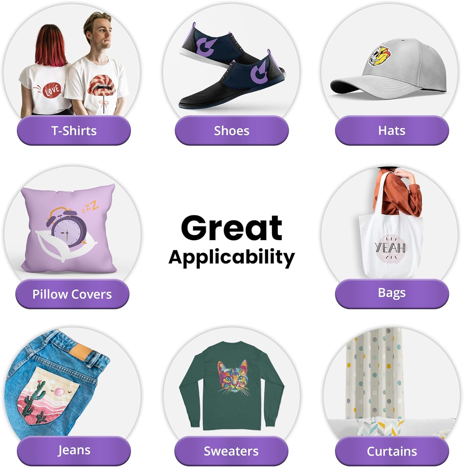 Vintalie DTF Transfer Film \u2013 A4 (8.5\u201Dx11\u201D)50 Sheets Premium Matte Double Sided DTF Film PET Transfer Paper Direct to T Shirts - Image 7