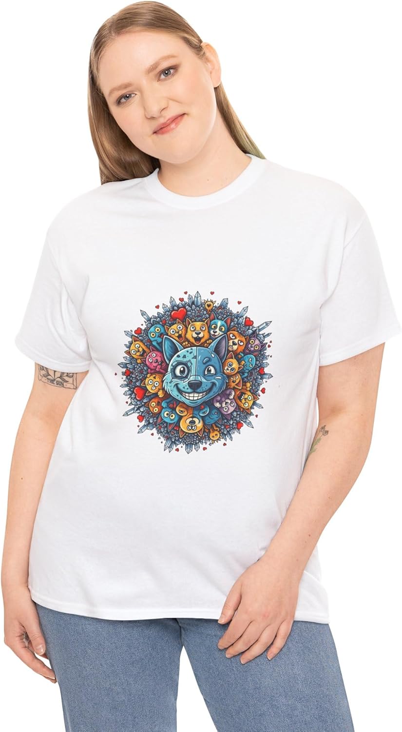 Women's Graphic Tees Printed Cotton T Shirts Casual Short Sleeve Vintage Style Crew Neck Tee Shirt for Women Crew Neck - Image 17