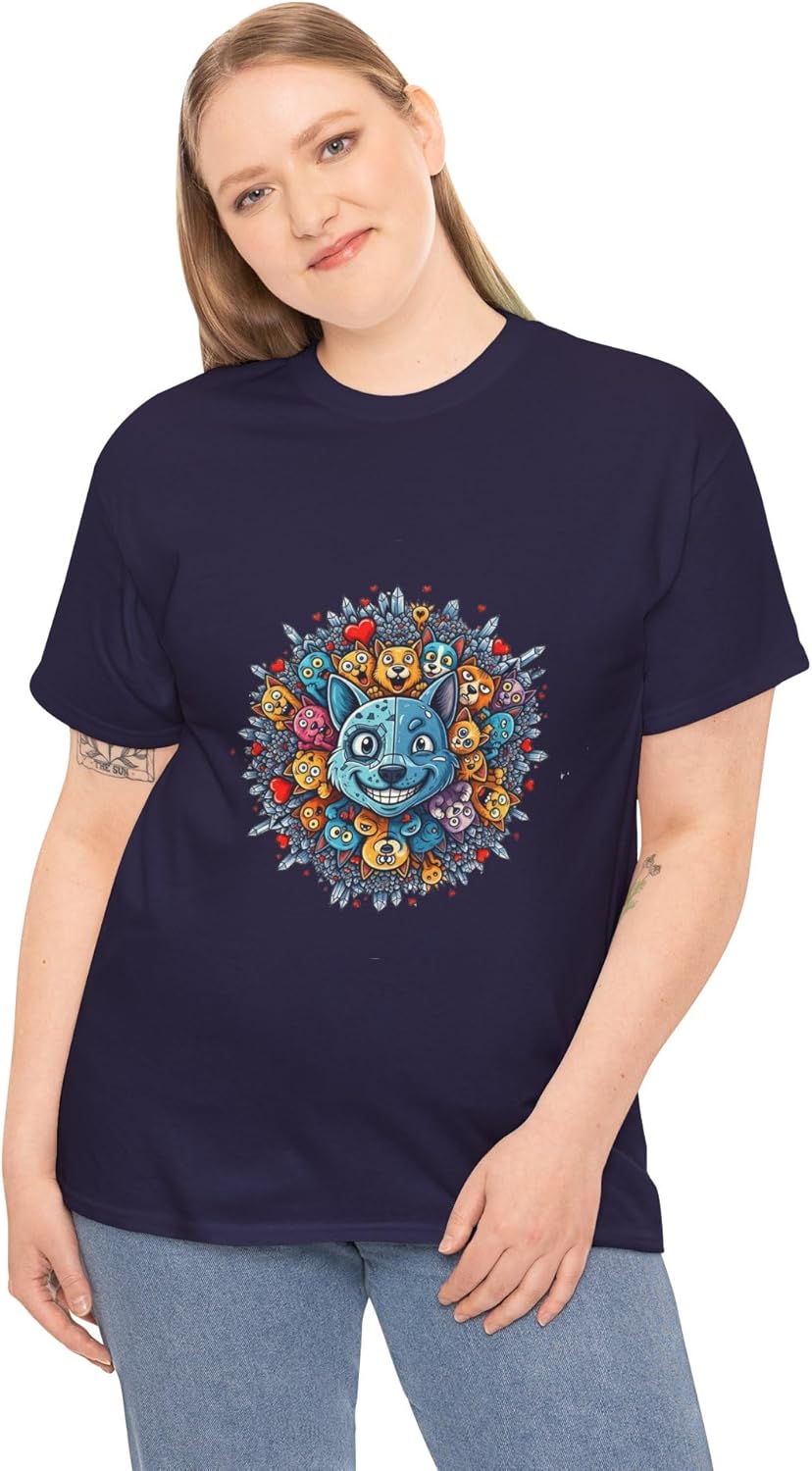 Women's Graphic Tees Printed Cotton T Shirts Casual Short Sleeve Vintage Style Crew Neck Tee Shirt for Women Crew Neck - Image 6