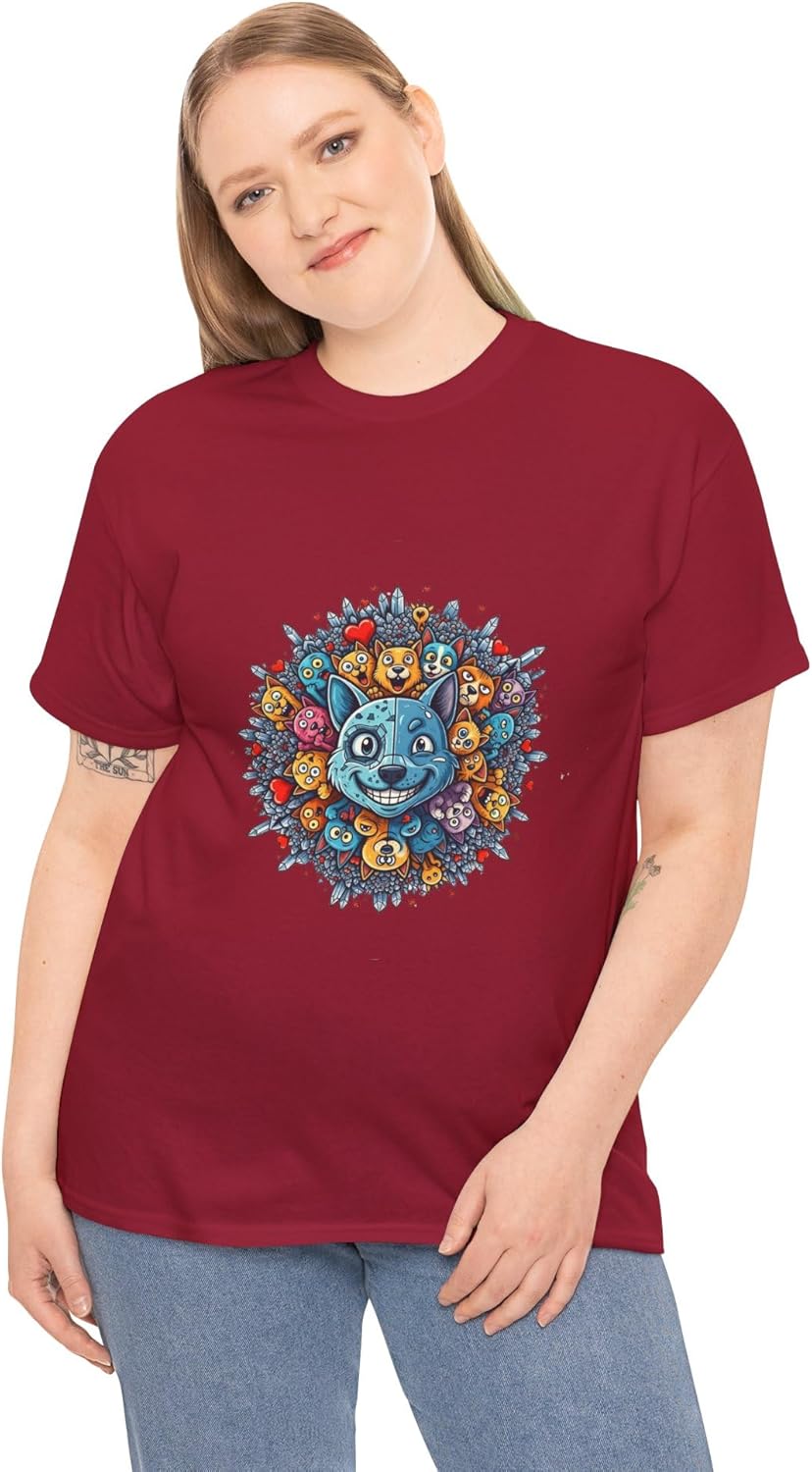 Women's Graphic Tees Printed Cotton T Shirts Casual Short Sleeve Vintage Style Crew Neck Tee Shirt for Women Crew Neck - Image 13