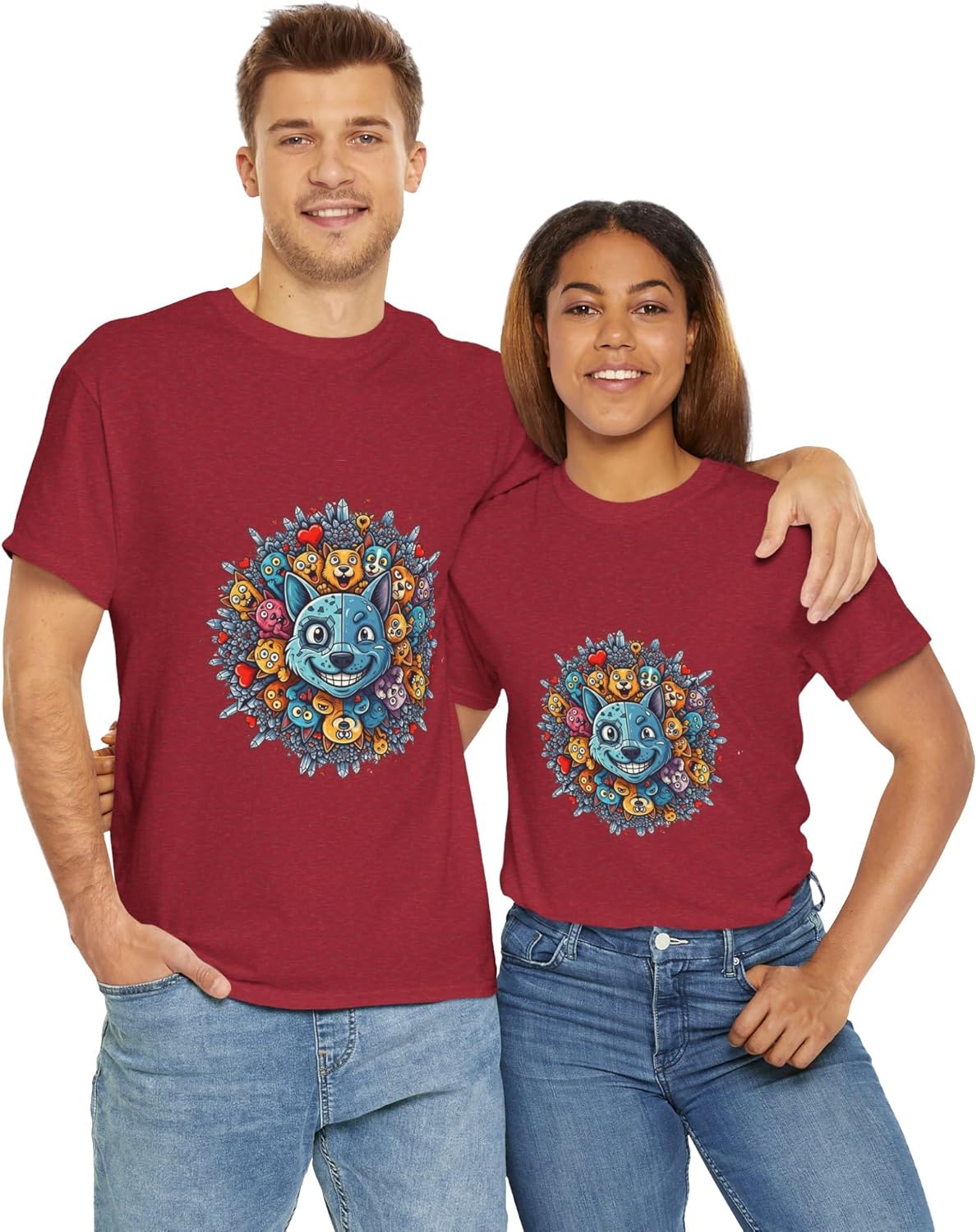 Women's Graphic Tees Printed Cotton T Shirts Casual Short Sleeve Vintage Style Crew Neck Tee Shirt for Women Crew Neck - Image 5