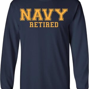 zerogravitee Navy Retired Gold Logo Long Sleeve