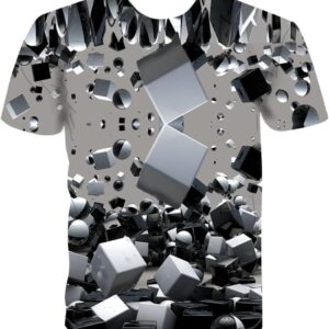 ZUIAI 3D Printed Men's T-Shirt Casual Short Sleeve Personalized Streetwear O-Neck Plus Size Breathable