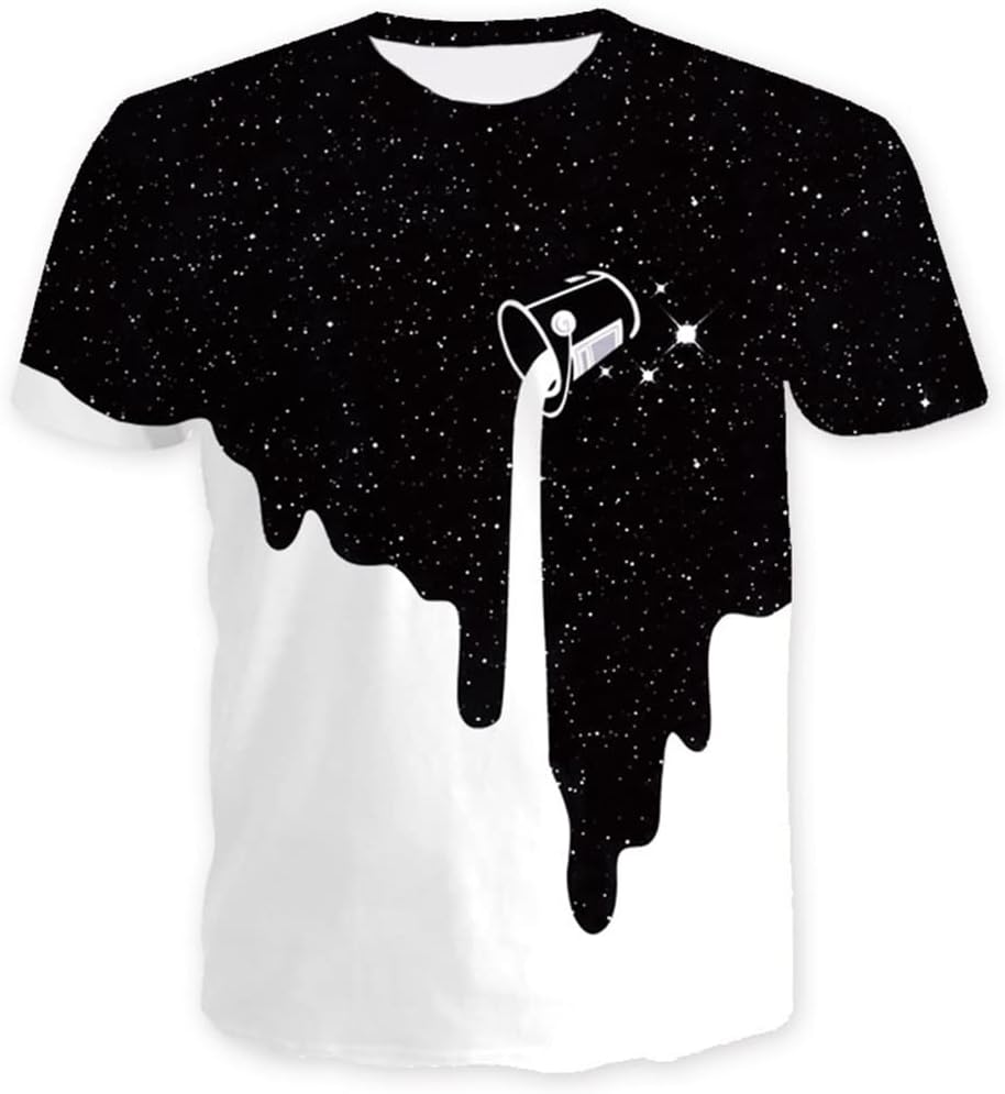 ZUIAI Men's T-Shirts 3D Printing Large Size Street Casual O-Neck Short Sleeve Hip Hop Tops